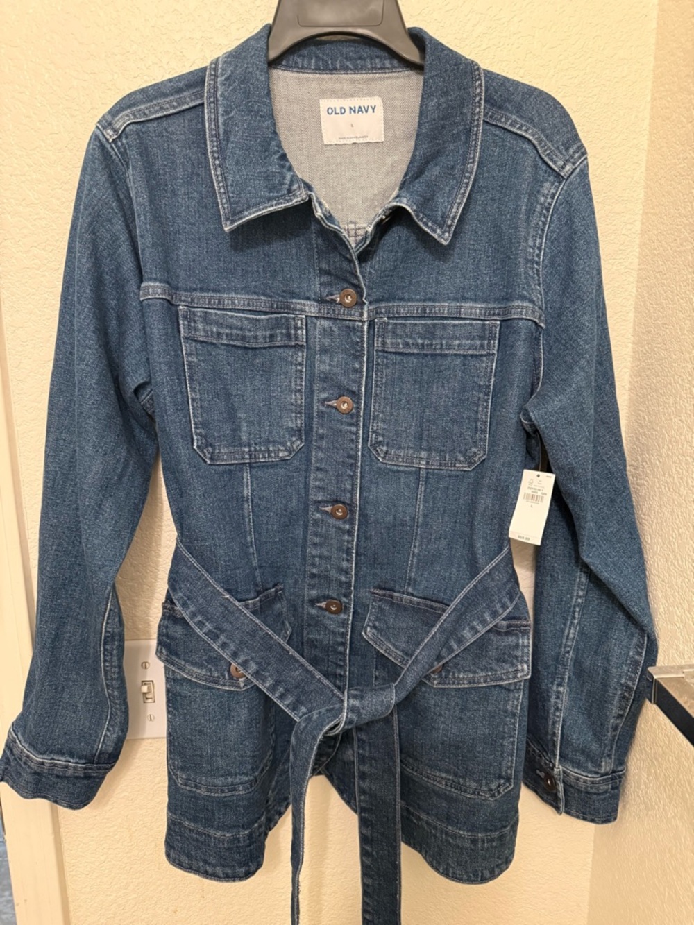 Old Navy Blue Denim Jacket with Label Detail
